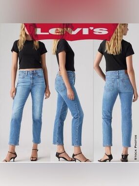 LEVI’s Wedgie Straight Button-fly Jeans (W25 L28)